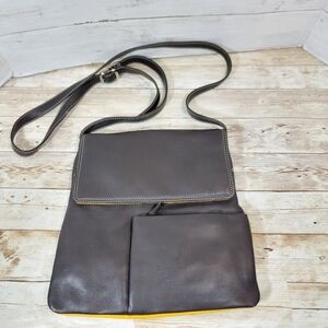 Mywalit Crossbody Travel Bag In Brown Leather